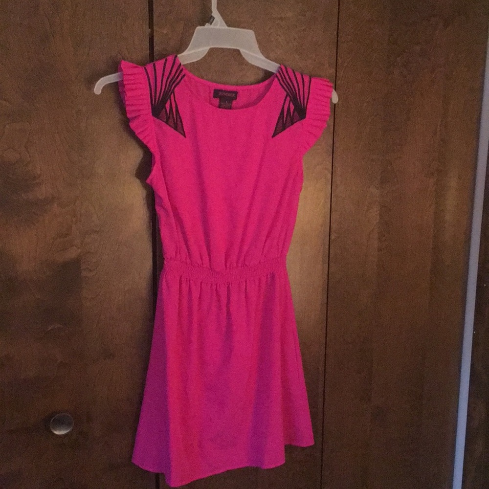 Hot pink dress